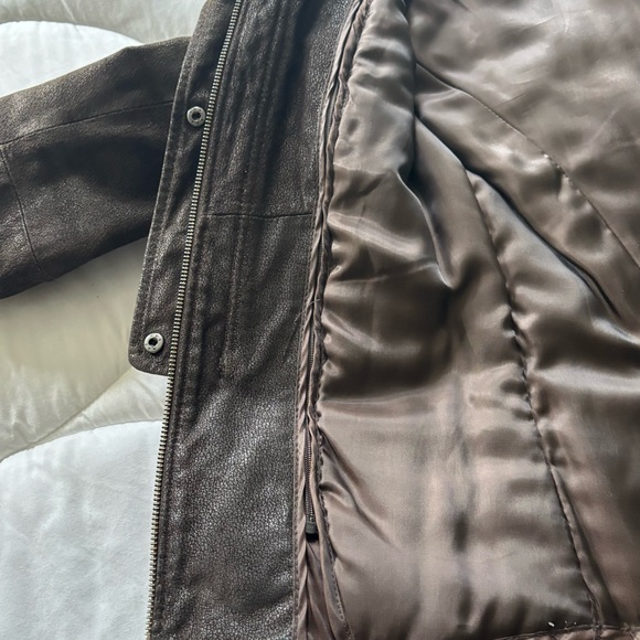Simply Fantastic Danier Leather Moto Jacket (Chocolate Brown) - Picture 11 of 14